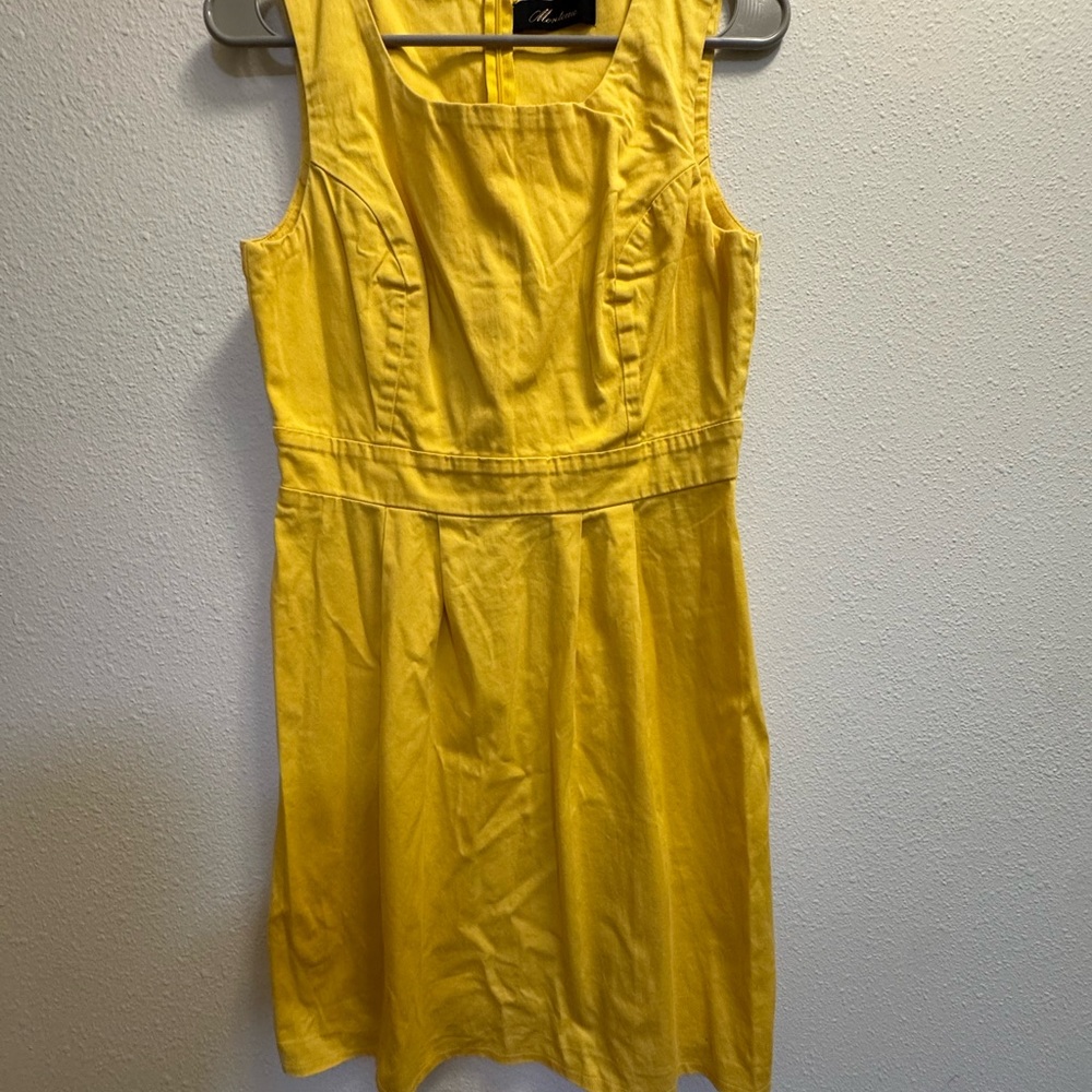 Vintage Monteau Sunny Yellow Mini Dress